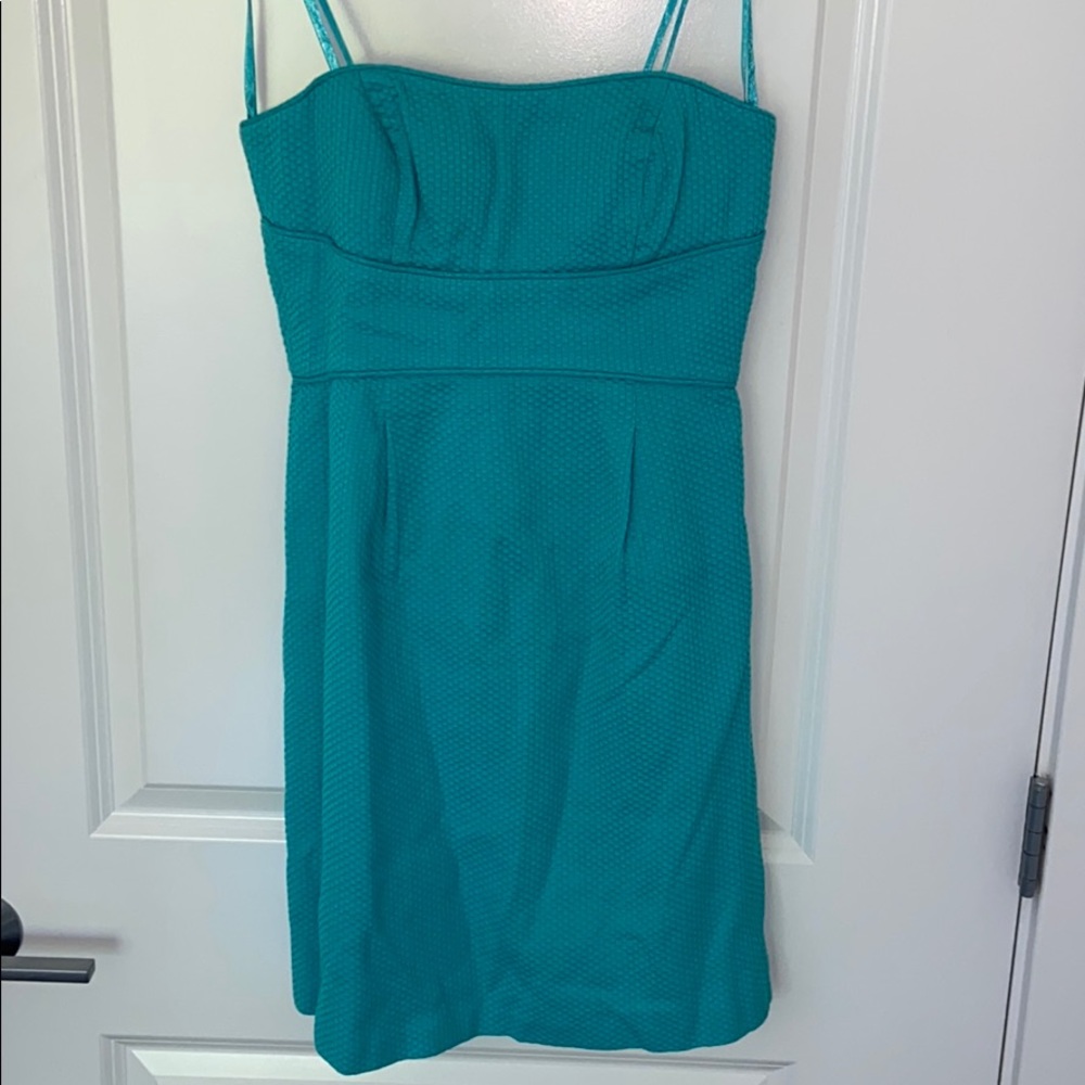 Max & Cleo Teal Strapless Summer Dress Size 4